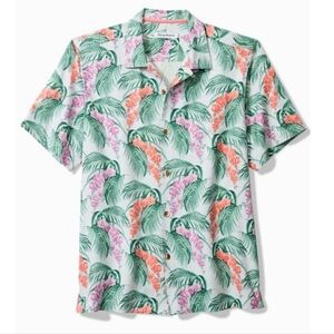 Tommy Bahama Frond Showers Silk Camp Shirt NWT